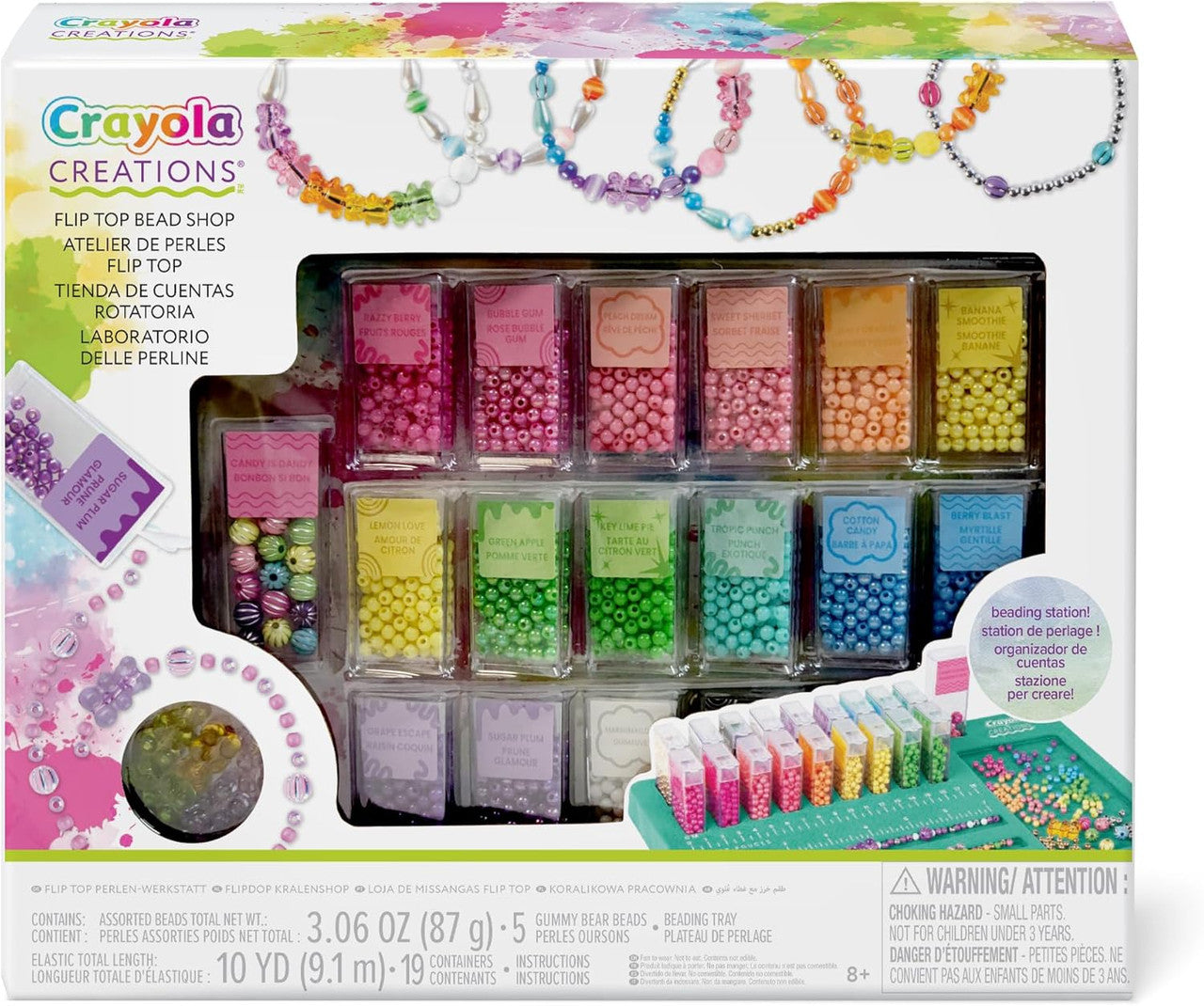 CRAYOLA LLC Crayola Creations Flip Top Bead Shop – Jewelry Craft Kit for Kids - Image 2