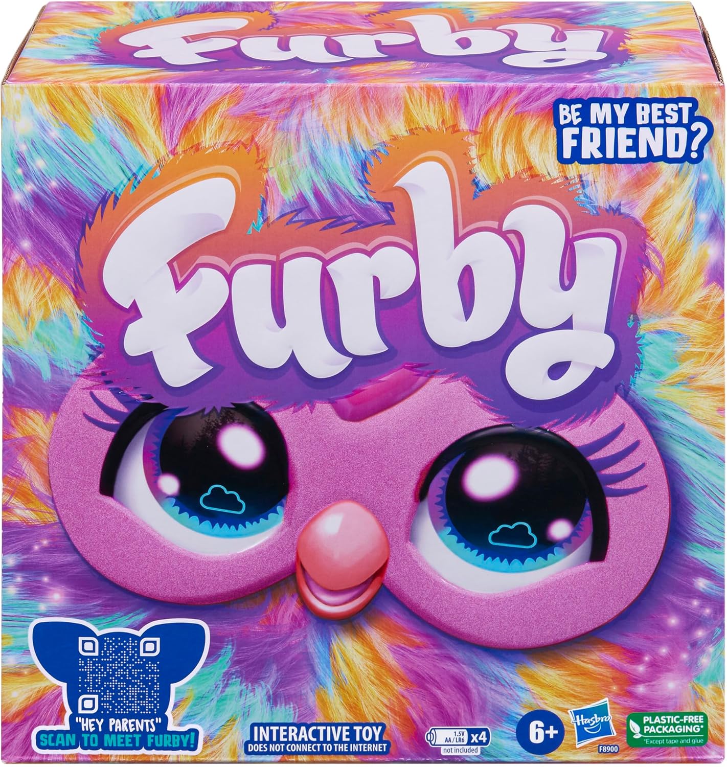Furby Tie Dye, 15 Fashion Accessories, Interactive Plush Toys for 6 Year Old Girls & Boys & Up, Voice Activated Animatronic - Image 2