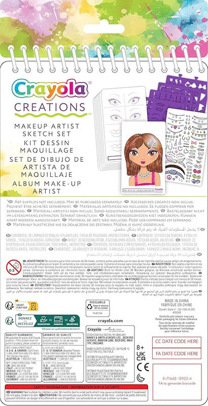 CRAYOLA LLC Crayola Creations Art History Fashion Sketch Portfolio – Kids’ Creative Design Kit - Image 3
