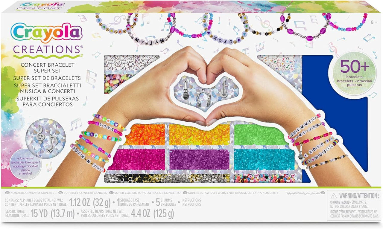 CRAYOLA Creations Concert Bracelets Super Set – Music-Themed Jewelry Craft Kit for Kids - Image 2