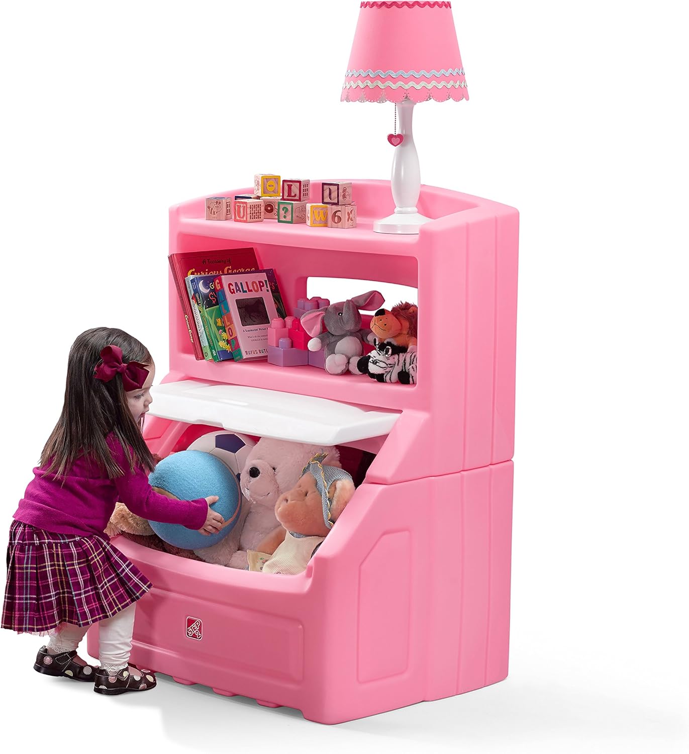LIFT&HIDE BOOKCASE STORAGE CHEST (PINK)