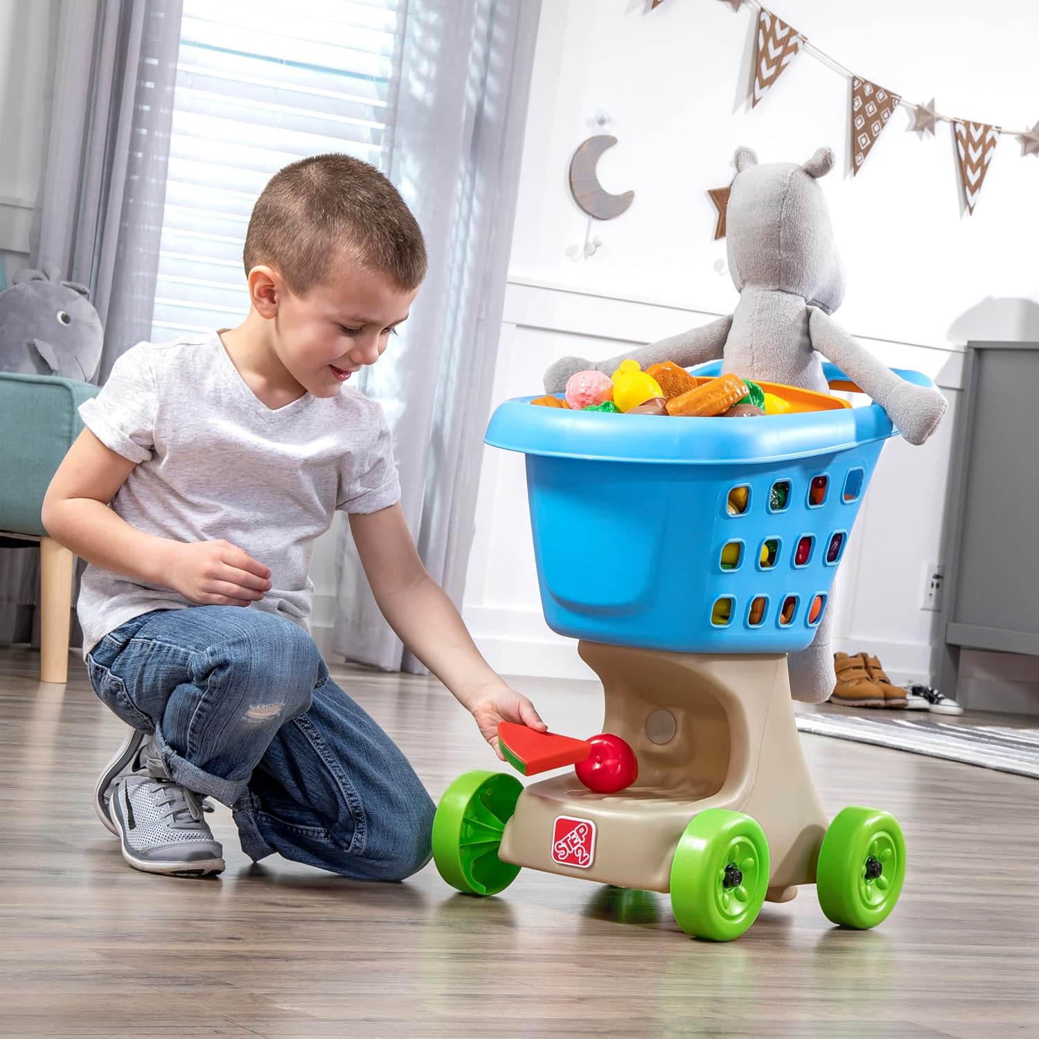 LIL HELPERS SHOPPING CART,BLUE - Image 7