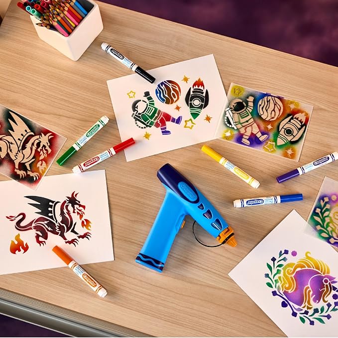 CRAYOLA Mini Marker Air Sprayer – Creative Airbrush Toy for Kids - Image 4
