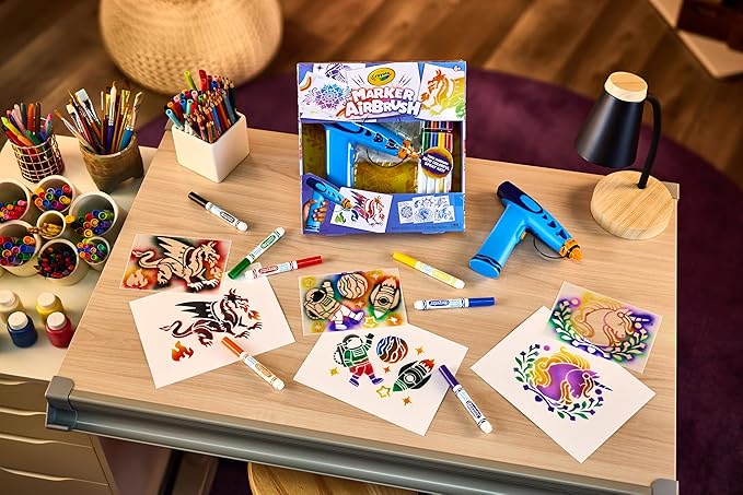 CRAYOLA Mini Marker Air Sprayer – Creative Airbrush Toy for Kids - Image 5