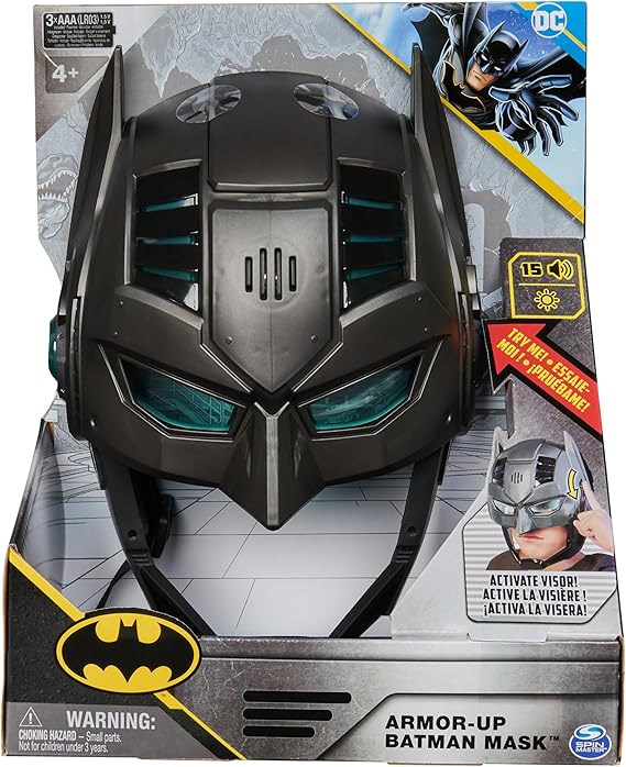 DC COMICS, ARMOR-UP BATMAN MASK WITH VISOR, 15+ SOUNDS - Image 2