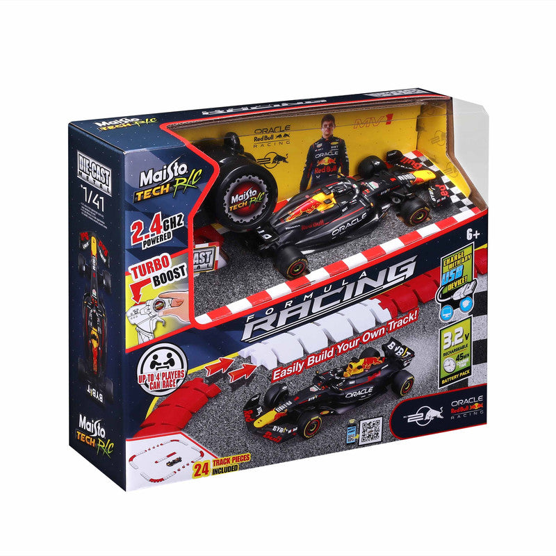 MAISTO TECH 1:41 FORMULA RACING RC WITH TRACK RED BULL RACING RB20