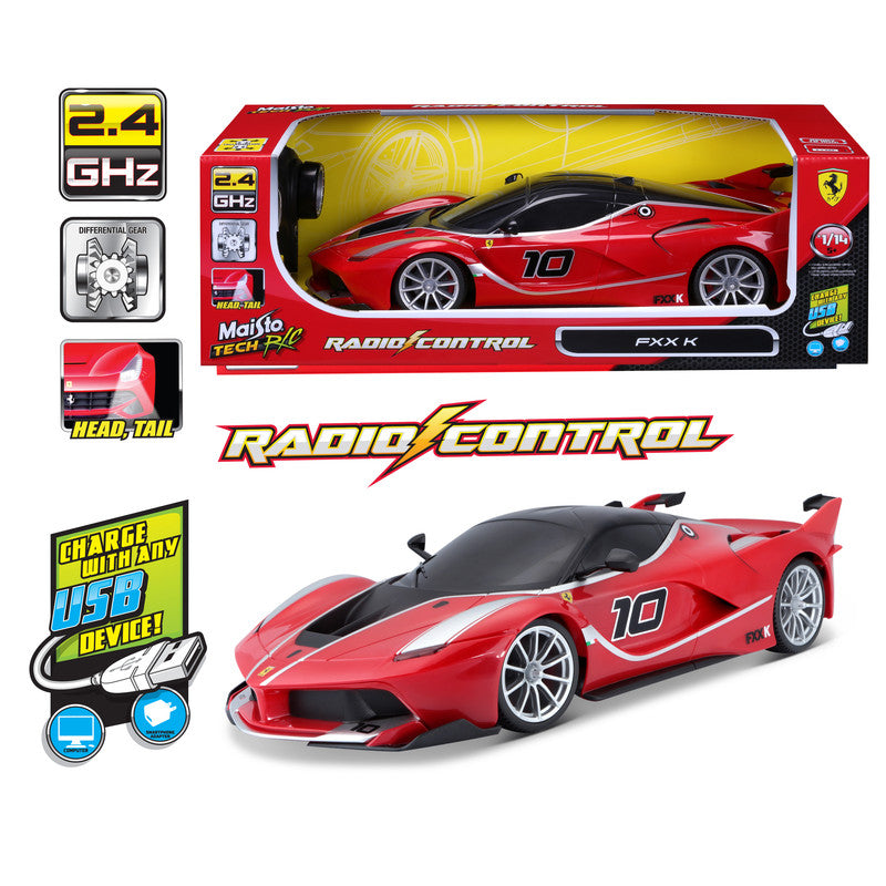 MAISTO TECH Maisto 1:14 Scale Street Series Ferrari Fxx K Remote Control Diecast Car Unisex, 3-4 Years - Image 3