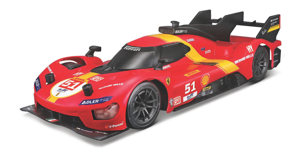 MAISTO TECH Maisto 1:16 Ferrari 499p Lmh 2023 24h Le Mans Champion Remote Control Diecast Car Unisex, 5-7 Years