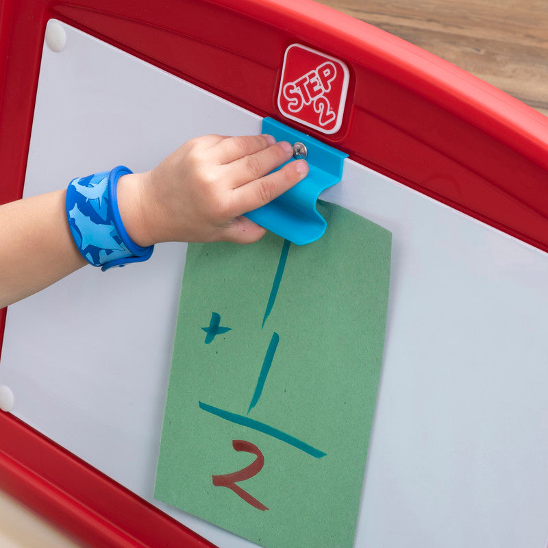 FLIP & DOODLE EASEL DESK WITH STOOL - Image 6