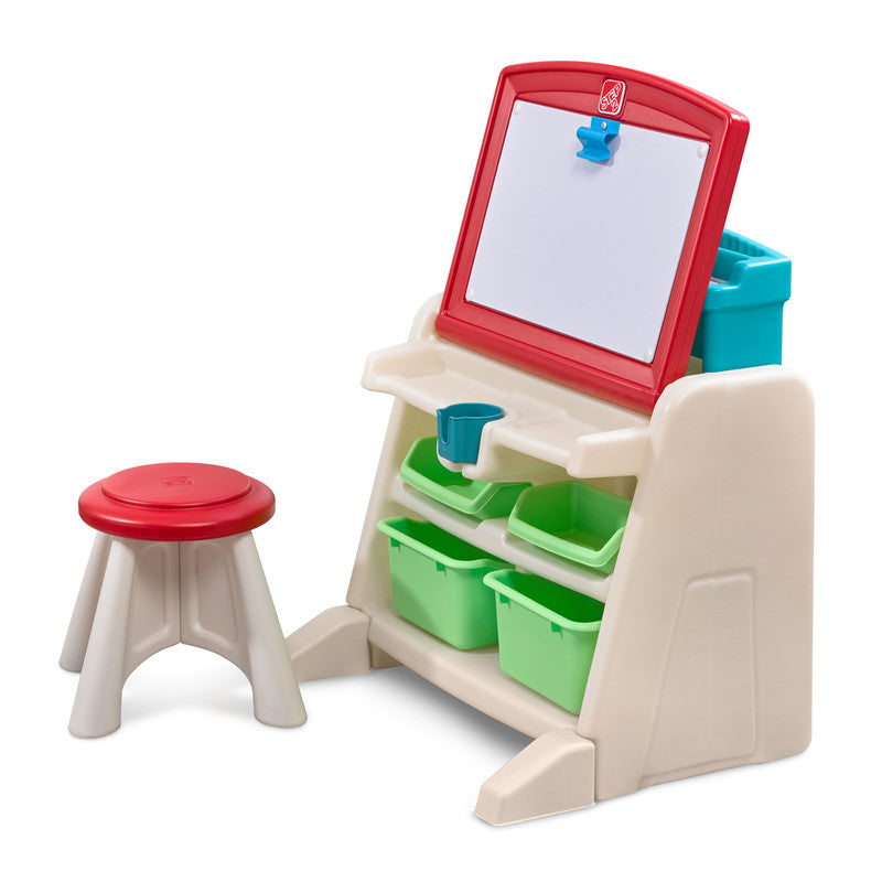 FLIP & DOODLE EASEL DESK WITH STOOL