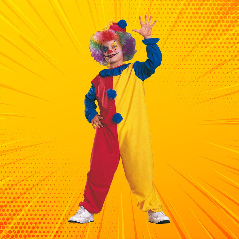  Colorful Clown Costume for Kids - Child's Size Medium