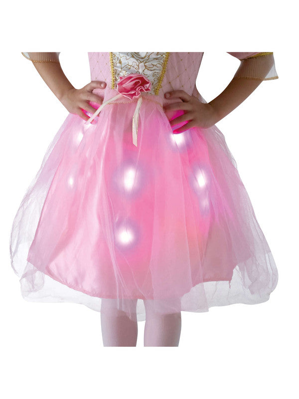  Twinkler Rose Princess Costume for Girls | Light-Up Dress for Halloween & Parties | Size Small (3-4 Years)