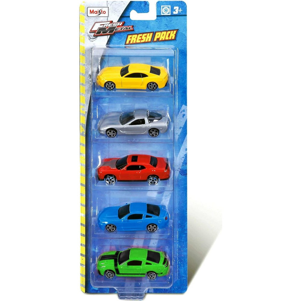 MAISTO DIECAST Maisto Fresh Metal Assorted Diecast Vehicle Boys, 3-4 Years, Pack of 5