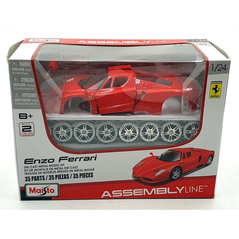 MAISTO DIECAST Maisto 1:24 Scale Assembly Line Ferrari Enzo Diecast Car Model Kit Boys, 8-10 Years - Image 4