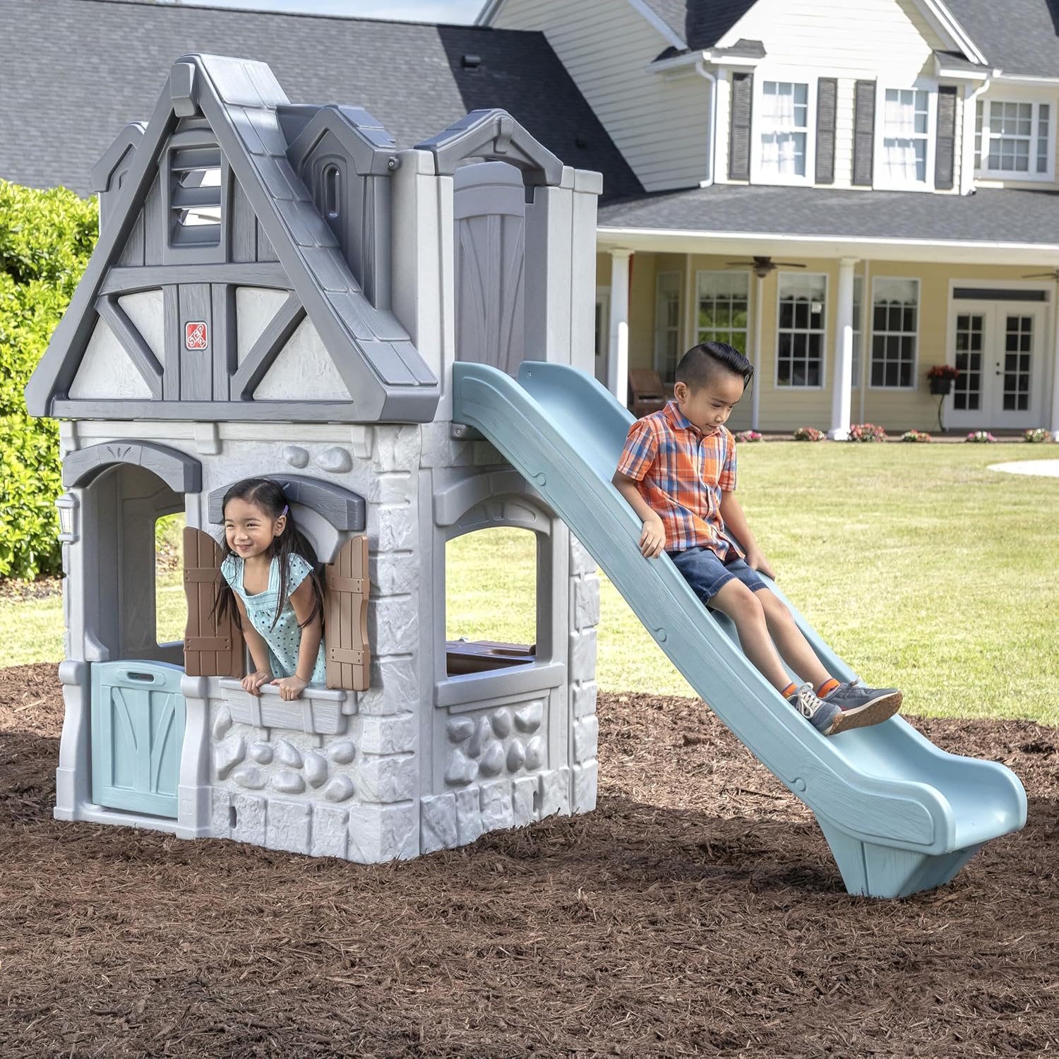 ENCHANTING ADVENTURES 2-STORY PLAYHOUSE & SLIDE - Image 3