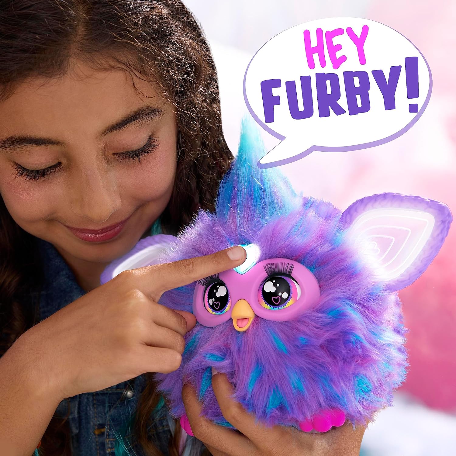 Furby Purple, 15 Fashion Accessories, Interactive Plush Toys for 6 Year Old Girls & Boys & Up, Voice Activated Animatronic - Image 3