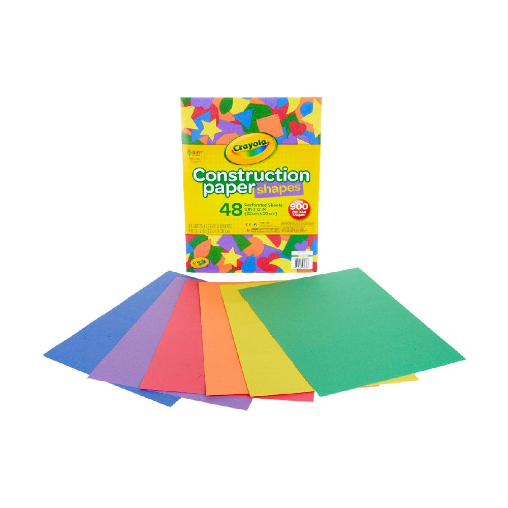 CRAYOLA LLC Crayola Construction Paper Shapes Unisex, 3-4 Years, Pack of 48 - Image 2