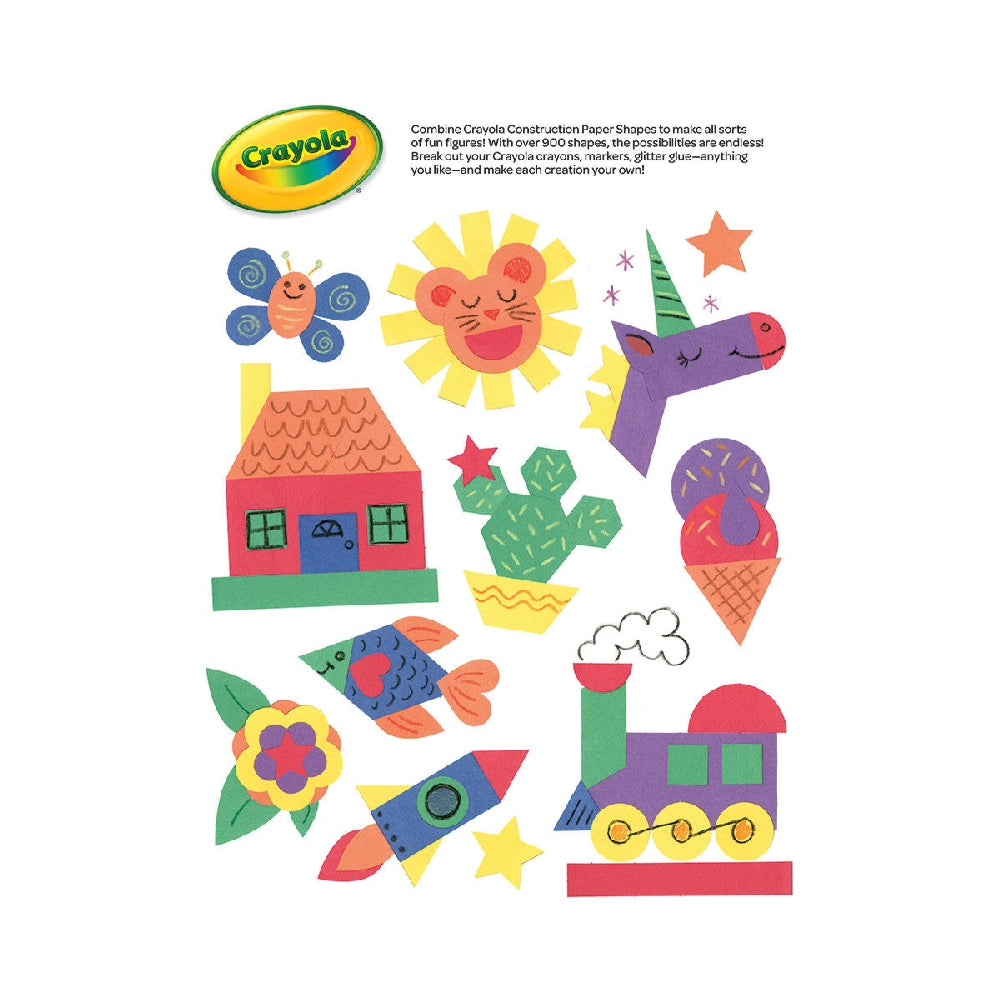 CRAYOLA LLC Crayola Construction Paper Shapes Unisex, 3-4 Years, Pack of 48 - Image 4