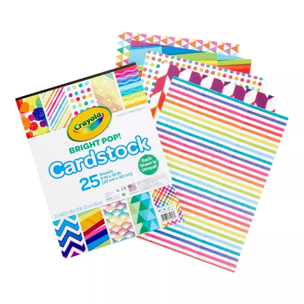 CRAYOLA LLC Crayola Bright Pop! Cardstock Unisex, 3+ Years, Pack of 25 - Image 2