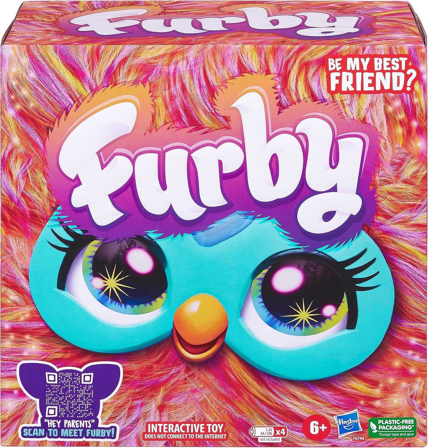 Furby Coral, 15 Fashion Accessories, Interactive Plush Toys for 6 Year Old Girls & Boys & Up, Voice Activated Animatronic - Image 2