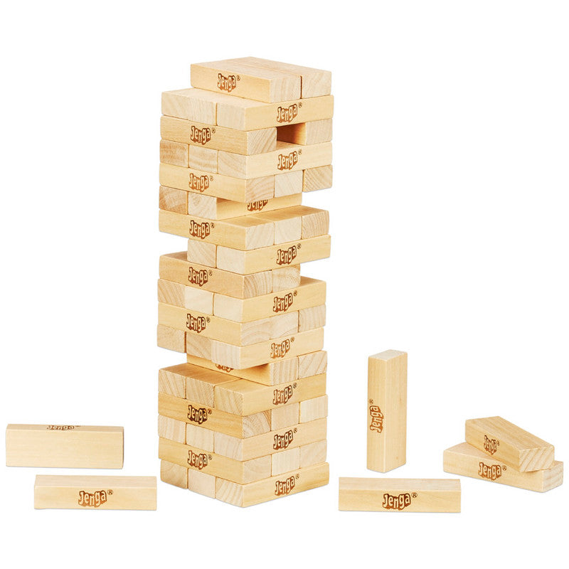 Jenga: The Original Hardwood Block Game | Classic Family & Party Game for Ages 6+ | Play Solo or with Others - Image 4
