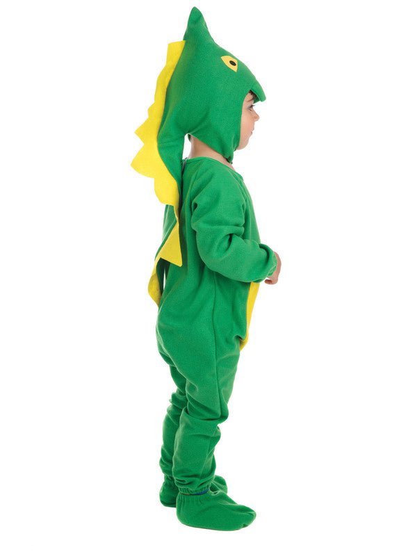 Dinosaur Toddler Costume for Boys & Girls | Plush Jumpsuit with Hood & Tail | Size Toddler (1-2 Years)