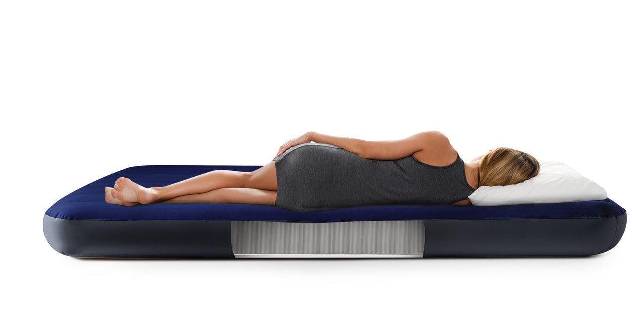 INTEX Cot Size Dura-Beam Classic Downy Airbed – Compact Inflatable Travel Mattress with Waterproof Flocked Top - Image 4