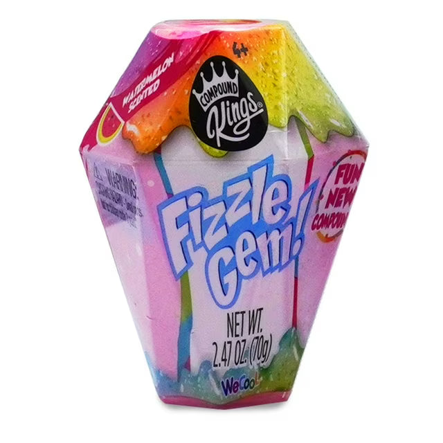 Compound Kings Fizzle Gem Jars – 4 Scented Fizzle Butter Slimes with Charms for Kids 4+ - Image 2
