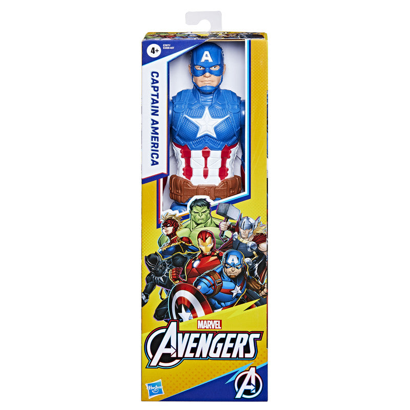 Marvel Avengers Titan Hero Series Captain America Action Figure, 12-Inch, Avengers Toys for Kids Ages 4 and Up - Image 2