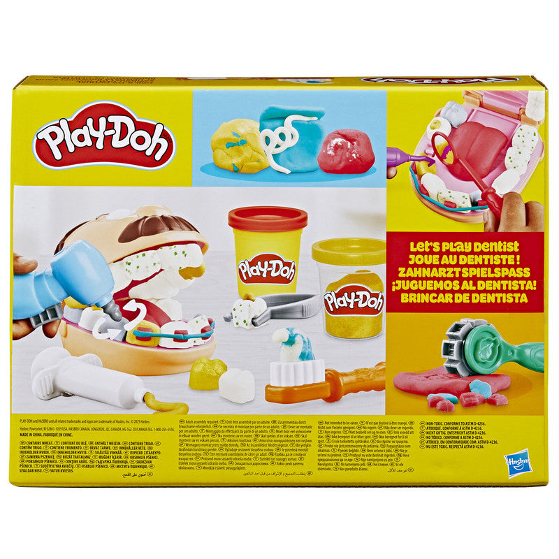 Play-Doh Drill 'n Fill Dentist Toy for Kids 3 Years and Up with Cavity and Metallic Colored Modeling Compound, 10 Tools, 8 Total Cans, 2 Ounces Each, Non-Toxic, Assorted Colors - Image 5