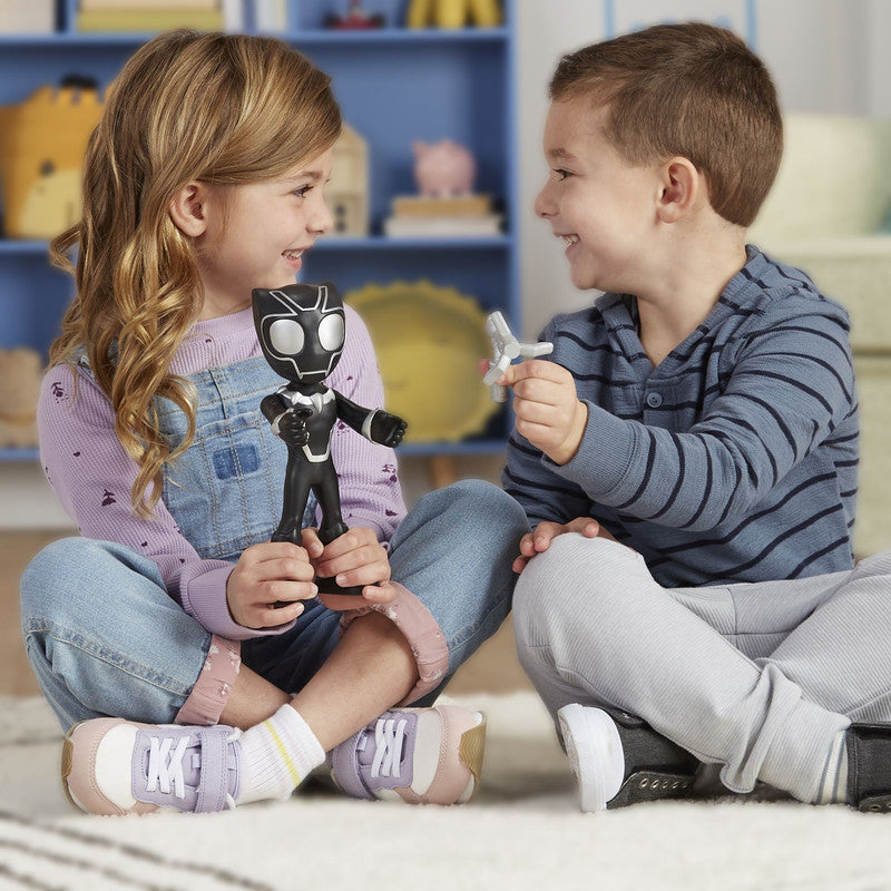 Marvel Spidey and His Amazing Friends Supersized Black Panther Action Figure, Preschool Superhero Toys - Image 3
