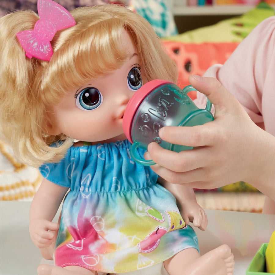 HASBRO _ Baby Alive Fruity Sips Doll Apple Toys