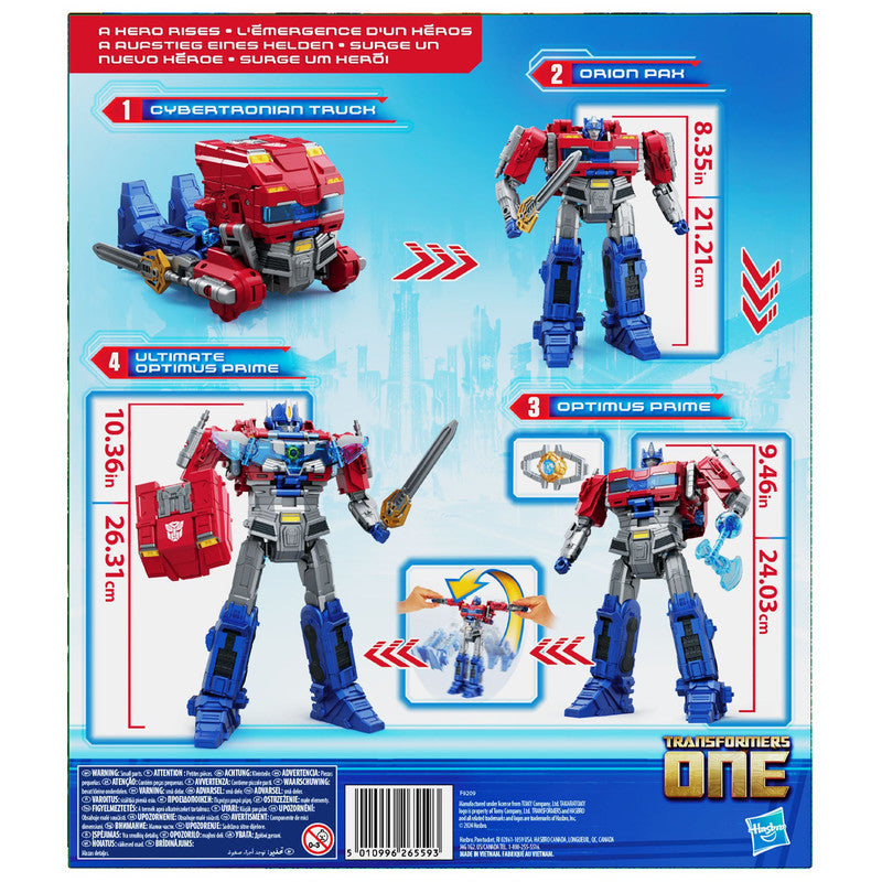 Transformers One Movie Power Flip Optimus Prime (Orion Pax) Converting Action Figure, 4 Modes, 10-inch Interactive Electronic Toy, Lights & Sounds, 6+ - Image 5