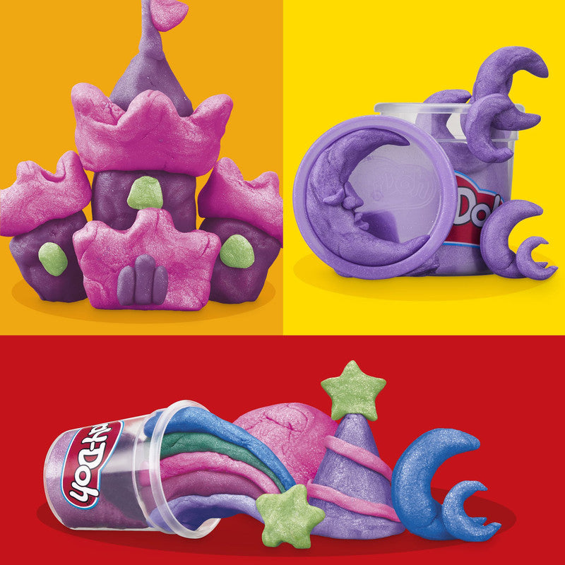 Play-Doh 6 Pack Sparkle Collection, Assorted Metallic Shine Colors, Kids Arts & Crafts Supplies, Imagination Toys for 3 Year Olds & Up - Image 3