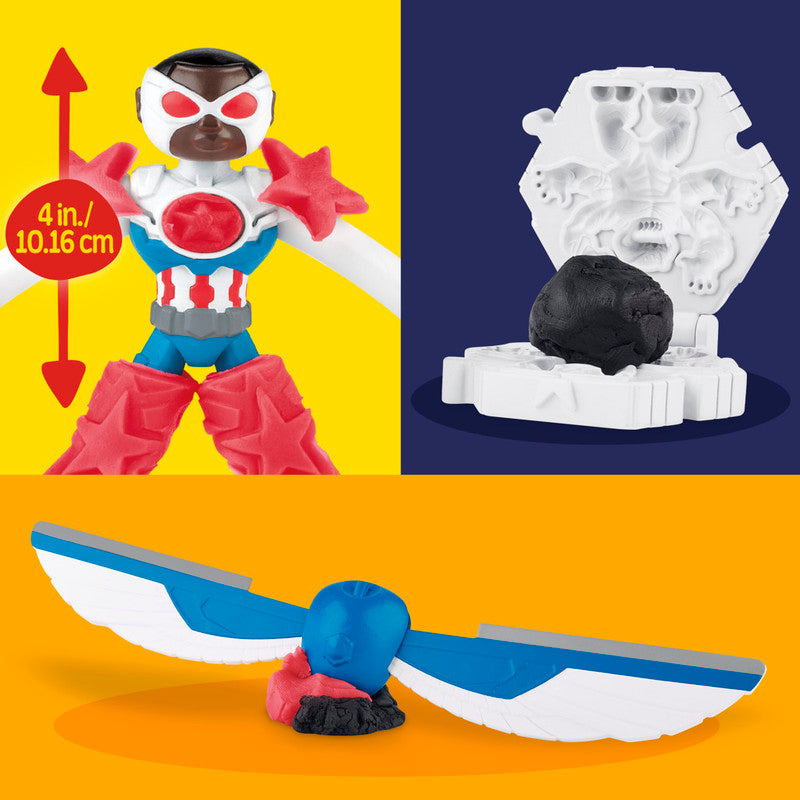 HASBRO Marvel Play Doh Captain America Moto-Slicer
