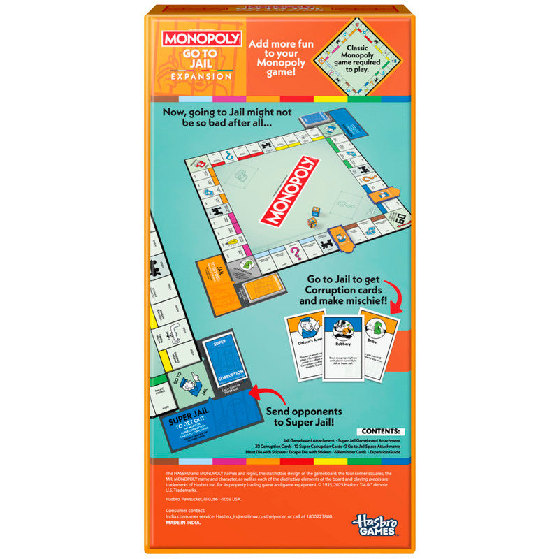 HASBRO Monopoly Go To Jail