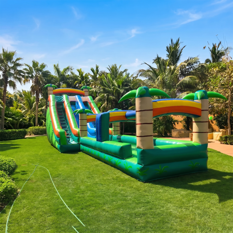 Pool Slide With Walk Way Jumping Castle