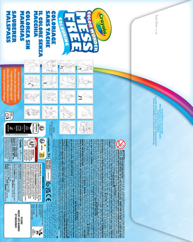 CRAYOLA Disney Frozen Color Wonder Foldalope – Mess-Free Activity Pad with 4 Mini Markers - Image 2