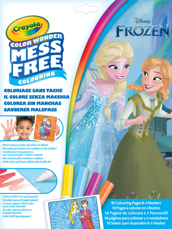 CRAYOLA Disney Frozen Color Wonder Foldalope – Mess-Free Activity Pad with 4 Mini Markers