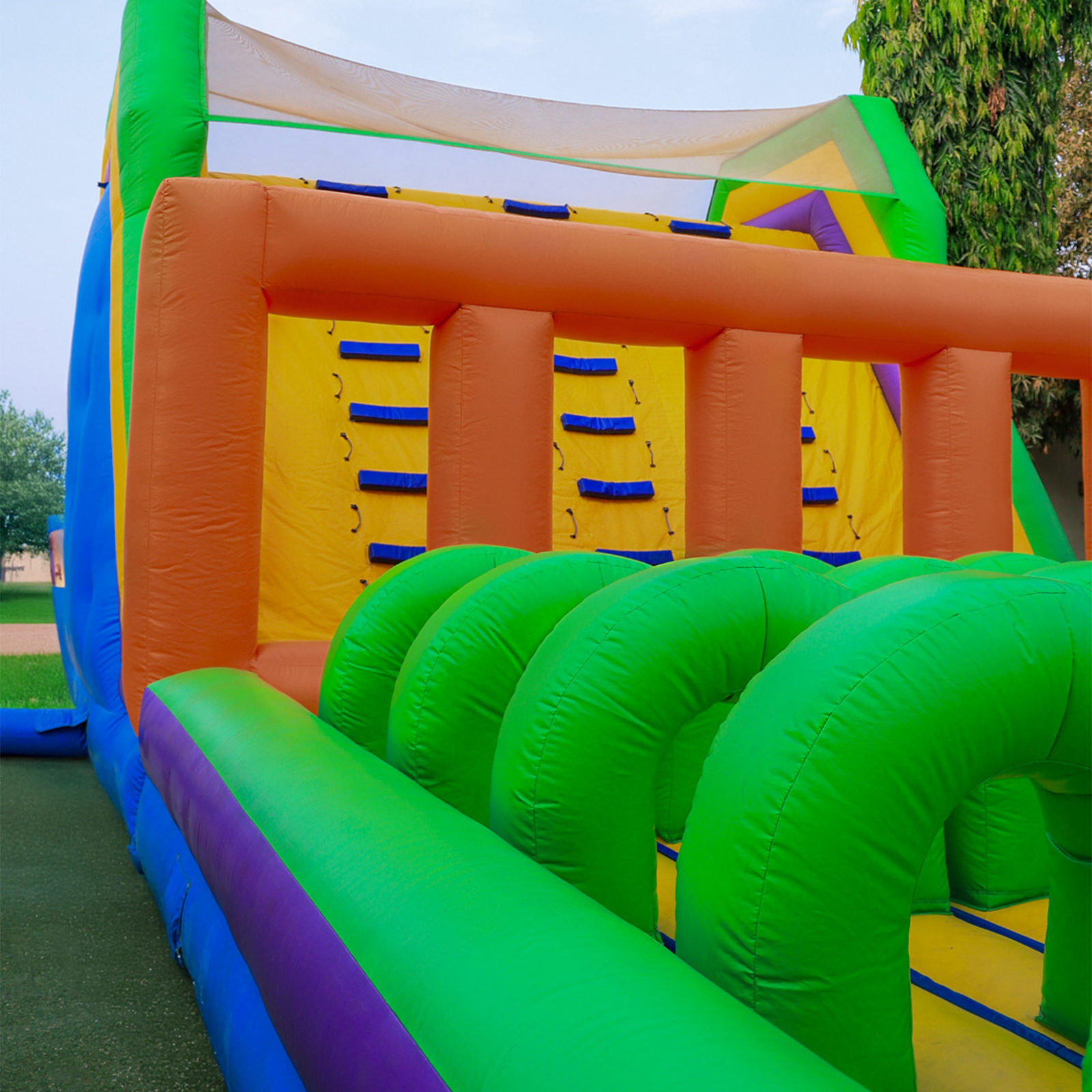 Giant Obstacle Course Jumping Castle