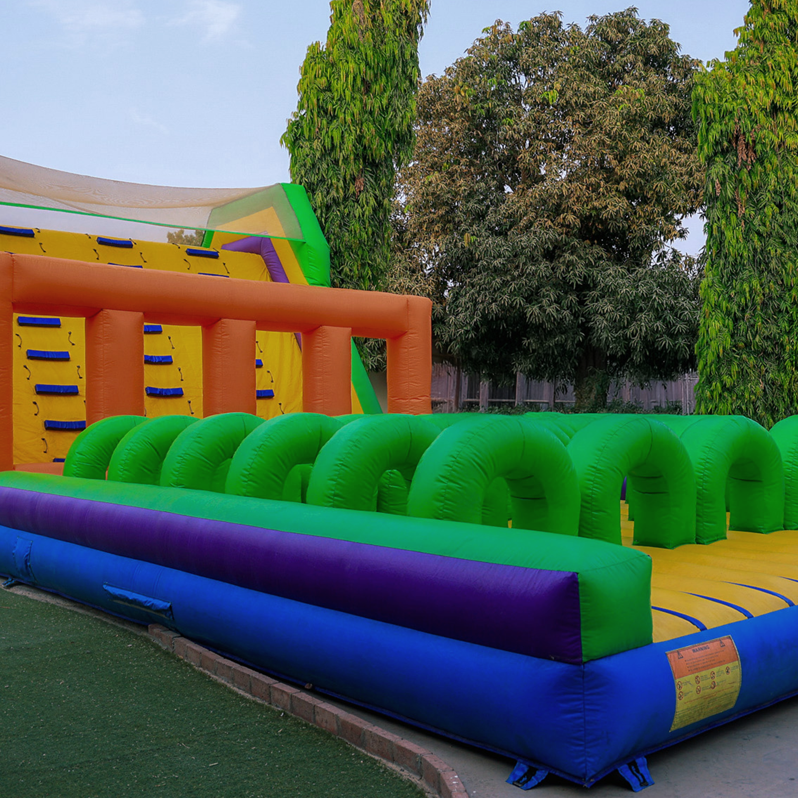 Giant Obstacle Course Jumping Castle