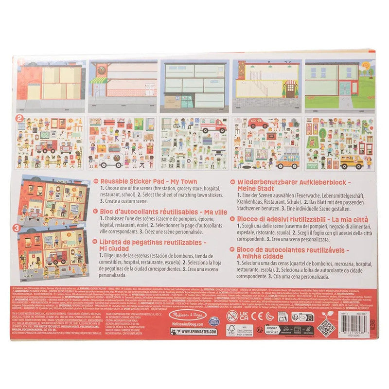 SMD _MELISSA & DOUG _SPIN MASTER Reusable Sticker Pad - My Town - Image 3