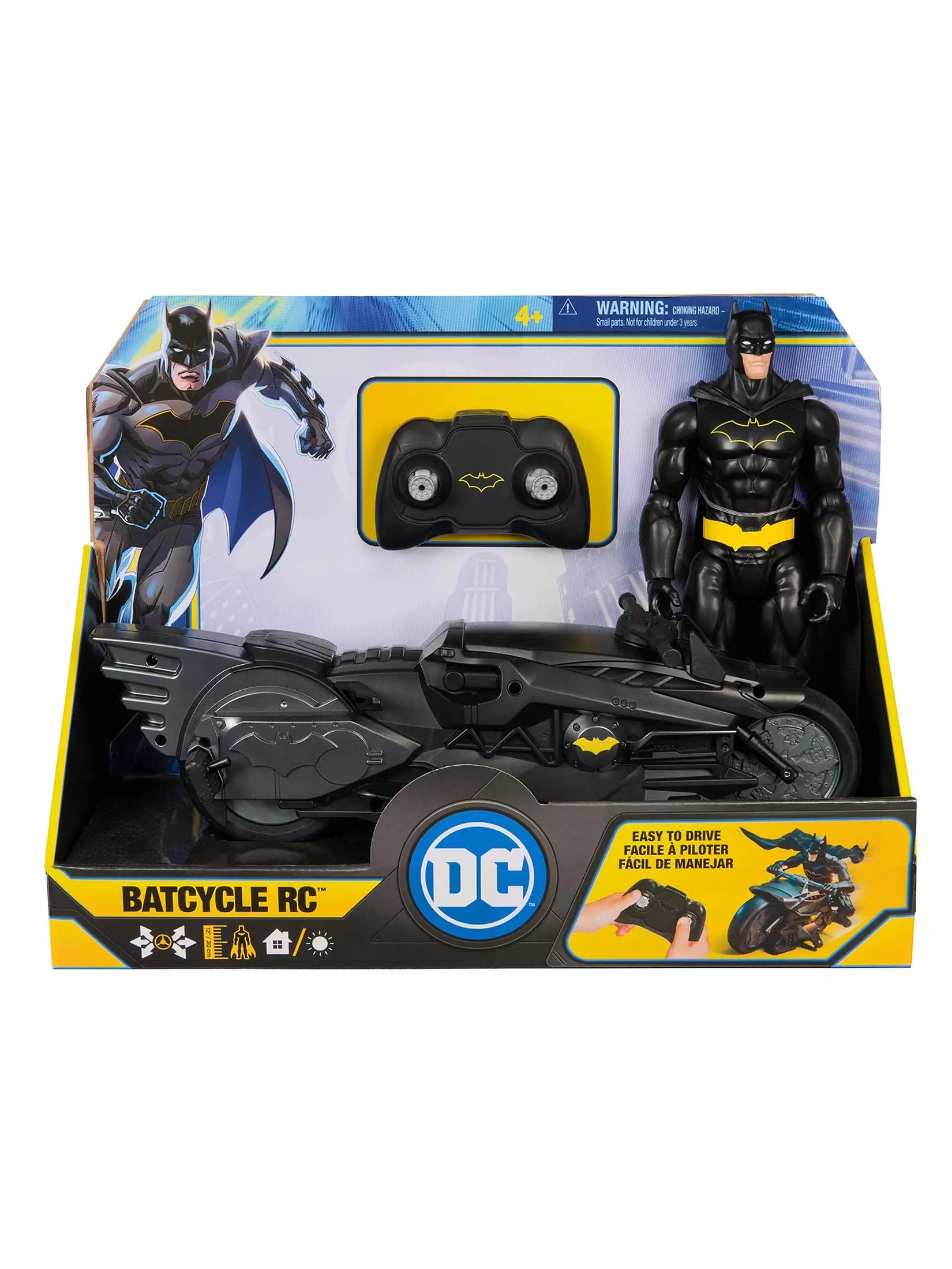 BATMAN BATCYCLE RC WITH 12INCH FIGURE - Image 2