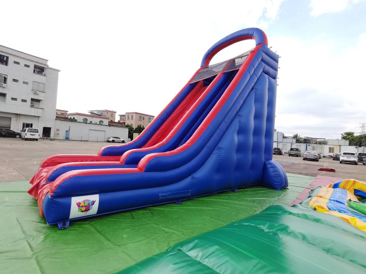 Red Pool Slide Jumping Castle