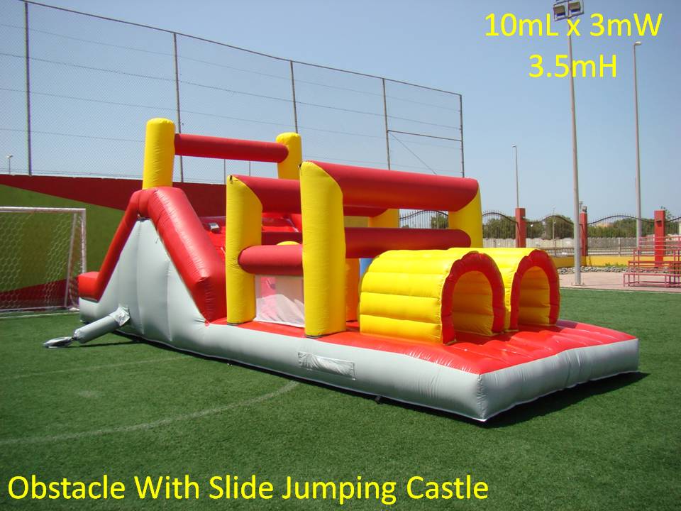 Obstacle With Slide Jumping Castle