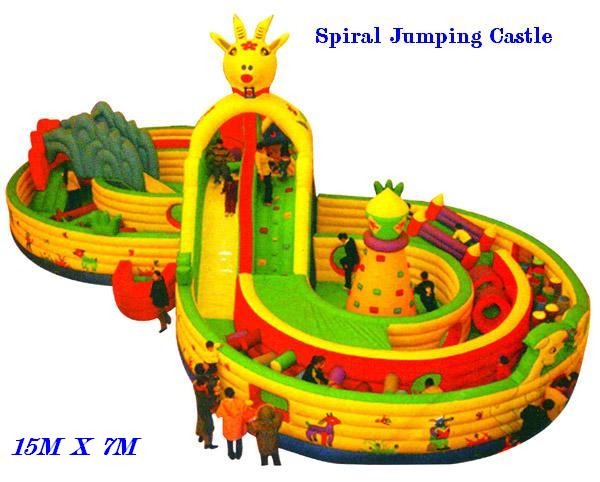 Spiral Jumping Castle