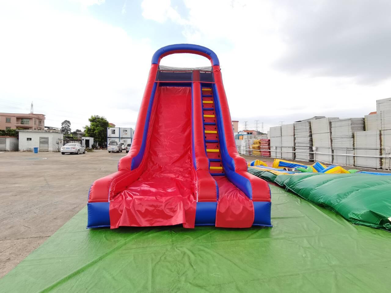Red Pool Slide Jumping Castle