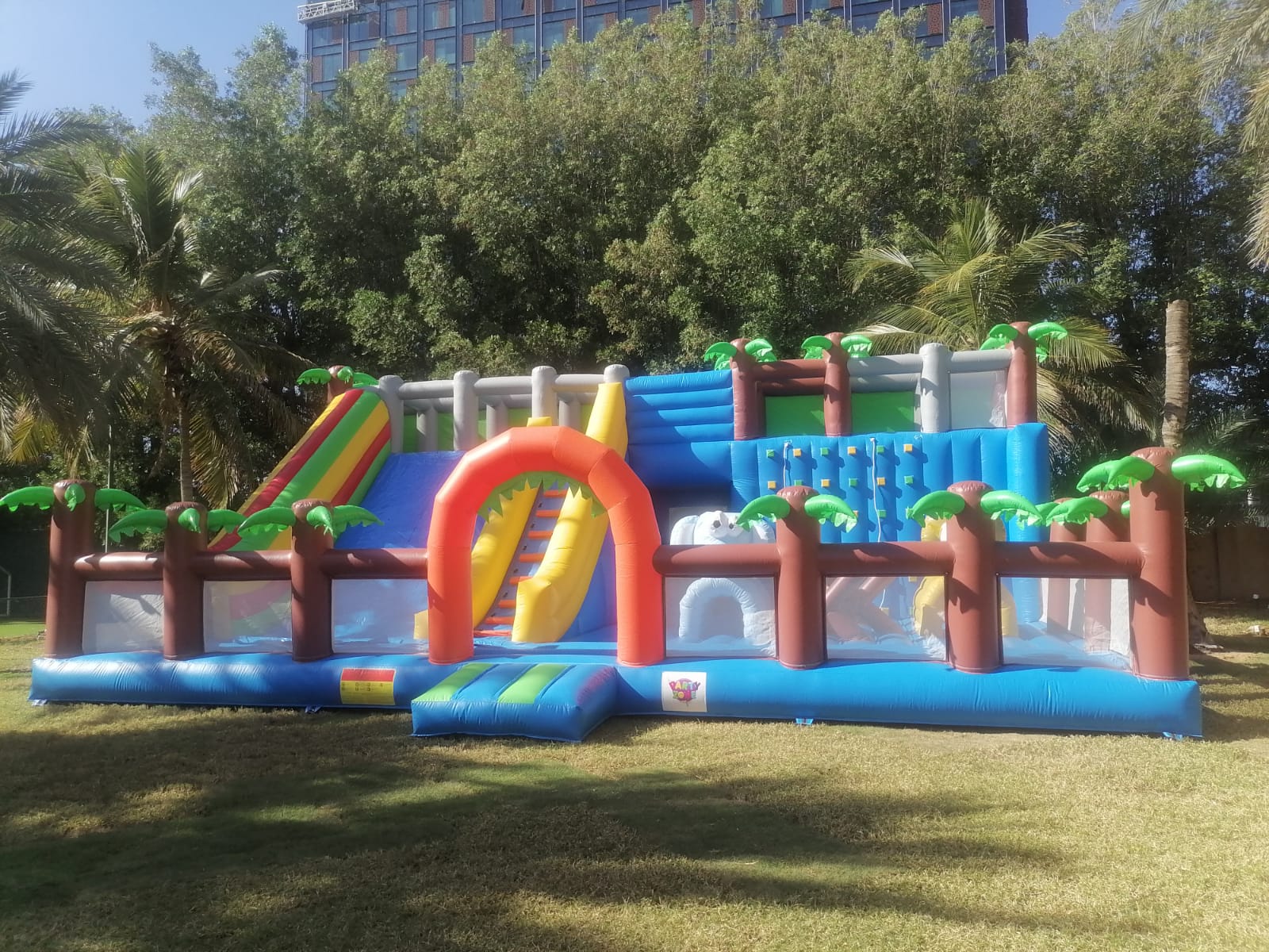 New Island With Climbing Slide Jumping Castle