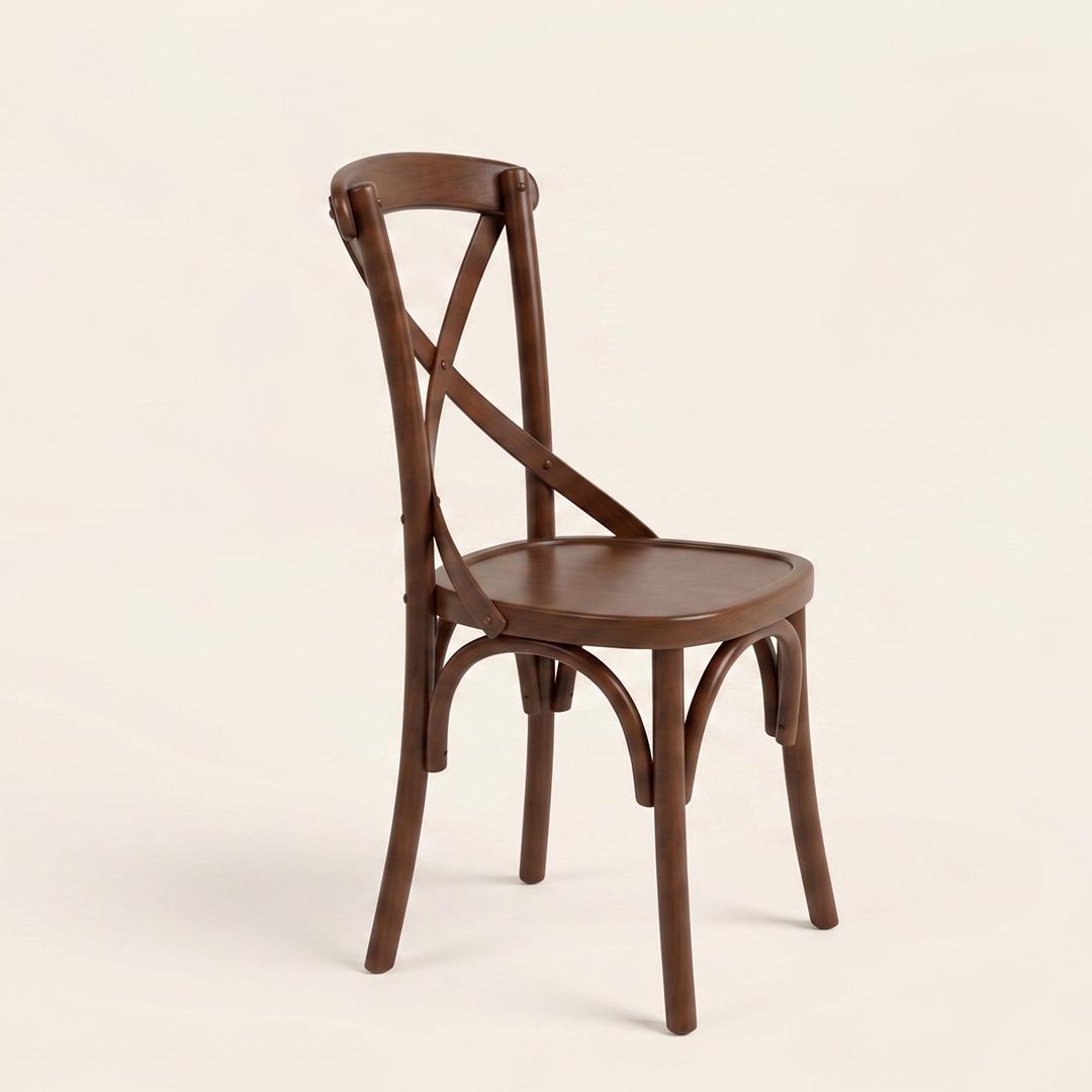 Wooden Cross-Back Chair