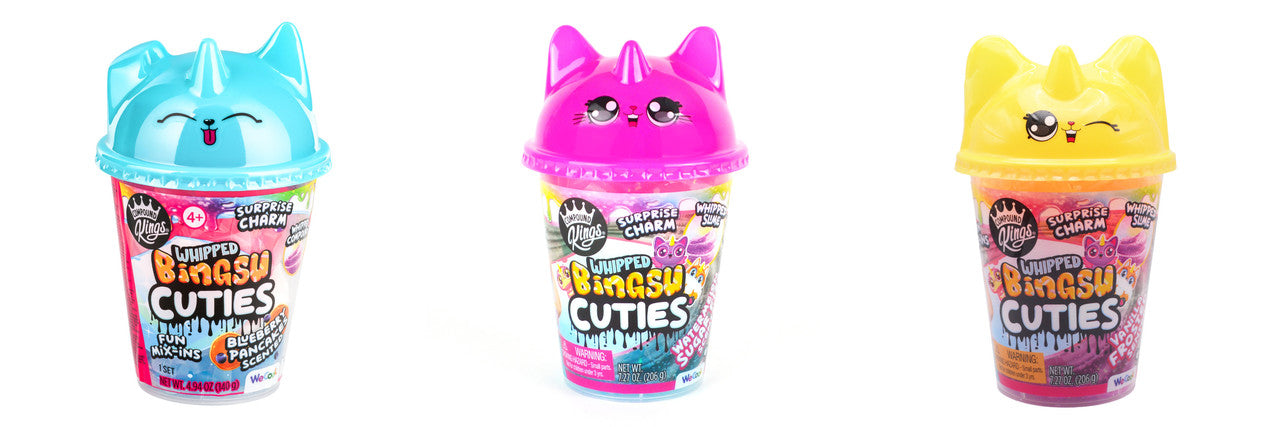 Compound Kings Whipped Bingsu Cuties – Whipped & Bingsu Slime Set with Surprise Charm for Kids 4+